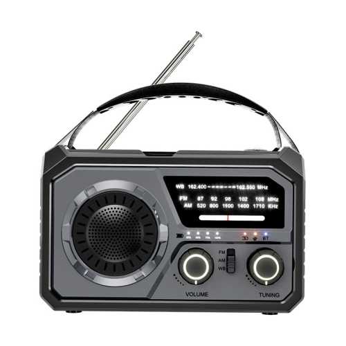 16000mAh Hand Crank Emergency Weather Radio with Wireless Speaker,Solar Emergency Crank Radio,NOAA Weather Alert,AM/FM Portable Radio for Camping