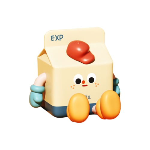 Milk box night light can be patted cartoon cute mobile phone holder charging birthday gift bedside bed decoration children's room sleep night light