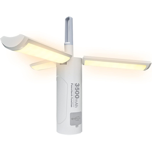 LED camping light, magnetic work light, flashlight, 90° adjustable hanging tent light, 750LM IPX5 waterproof, rechargeable, 3500mAh