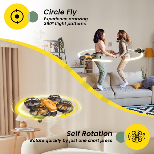 Holy Stone HS420 Mini Drone Under 249g with HD FPV Camera for Kids Adults Beginners, Pocket RC Quadcopter, Toss to Launch, Gesture Selfie, High Speed