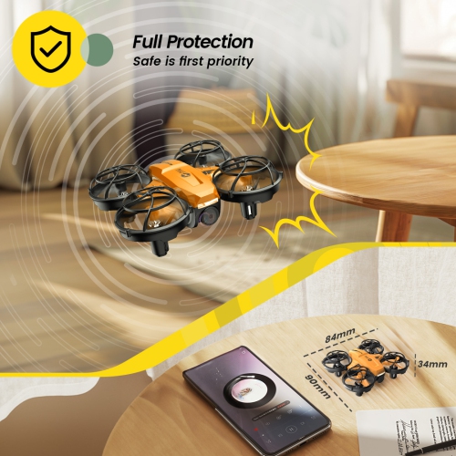 Holy Stone HS420 Mini Drone Under 249g with HD FPV Camera for Kids Adults Beginners, Pocket RC Quadcopter, Toss to Launch, Gesture Selfie, High Speed