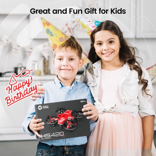 Holy Stone HS420 Mini Drone Under 249g with HD FPV Camera for Kids Beginners, Pocket RC Quadcopter, Toss to Launch, Gesture Selfie, Circle Fly, High
