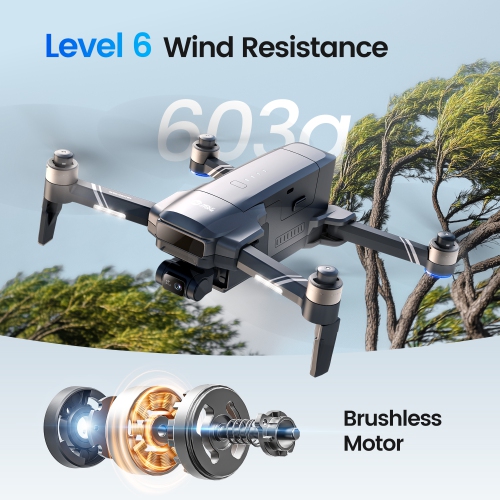 Holy Stone HS600D GPS Drones with Camera for Adults 4K,3 Axis Brushless Gimbal Drone 603g,4K/30FPS Video, 48MP Photo, 80 Mins Flight Time,20000Ft