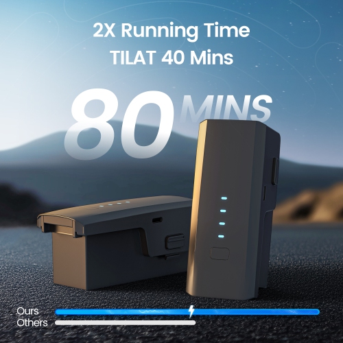 Holy Stone HS600D GPS Drones with Camera for Adults 4K,3 Axis Brushless Gimbal Drone 603g,4K/30FPS Video, 48MP Photo, 80 Mins Flight Time,20000Ft