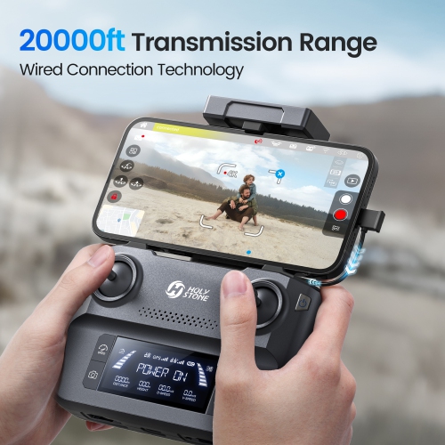 Holy Stone HS600D GPS Drones with Camera for Adults 4K,3 Axis Brushless Gimbal Drone 603g,4K/30FPS Video, 48MP Photo, 80 Mins Flight Time,20000Ft