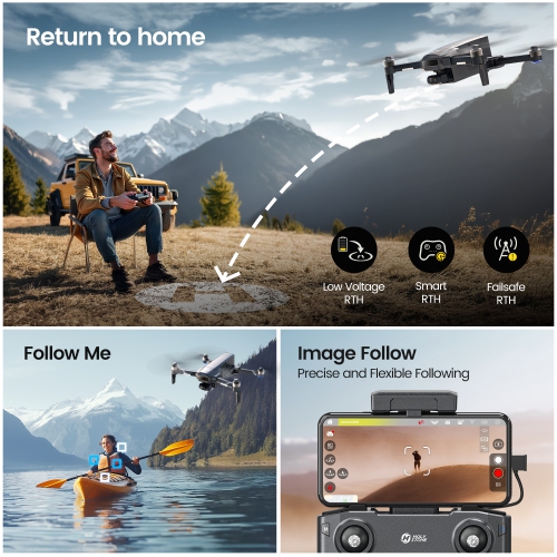 Holy Stone HS600D GPS Drones with Camera for Adults 4K,3 Axis Brushless Gimbal Drone 603g,4K/30FPS Video, 48MP Photo, 80 Mins Flight Time,20000Ft
