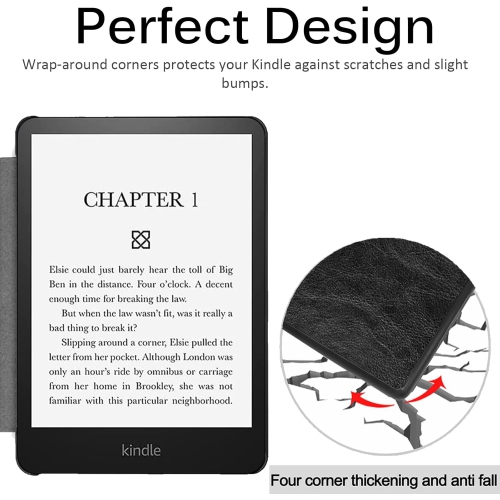 Protective Case Compatible with Kindle Paperwhite 11th Gen 2021,Cover Sleeve Suitable for Kindle Paperwhite 5,Leather Case with Hand Strap