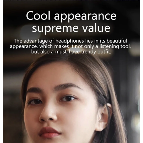 New hot wireless head-mounted Bluetooth headset, heavy bass stereo card sports computer headset with microphone Bluetooth 5.0-dark blue