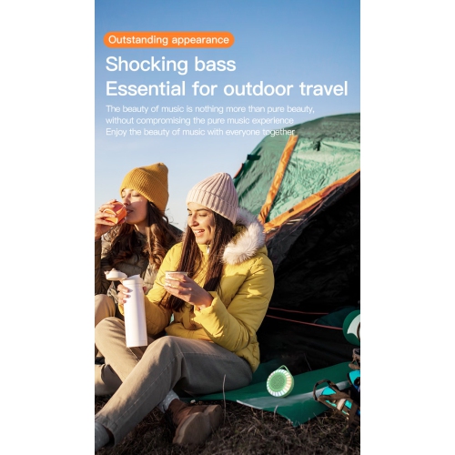 New RGB sound pickup atmosphere light Bluetooth audio card cool bass atmosphere light + portable audio in one multi-function speaker, - blue