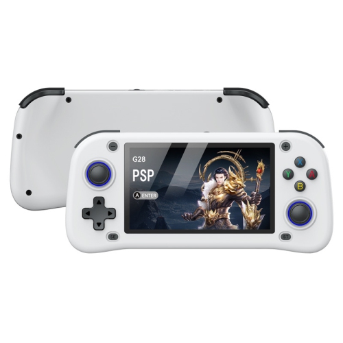 G28 Retro Game Console, 4.3 Inch HD Screen Built-in 128G TF Card Video Game Console, Plug and Play, PSP Handheld Game Console Supports Multiple