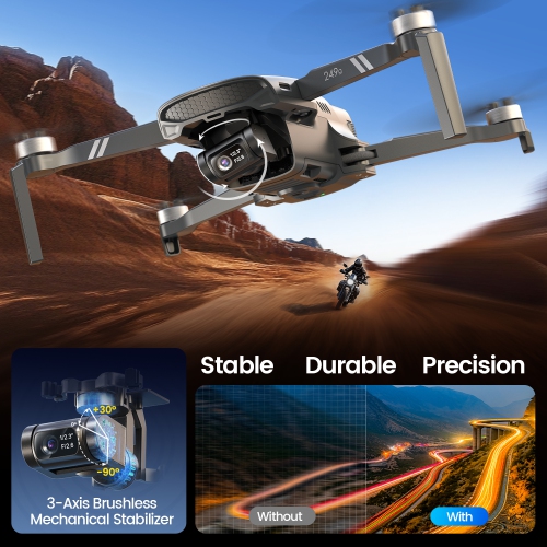 Holy Stone – Drone HS900 de moins de 249 g pour adultes avec caméra 4K, 3 axes, cardan sans balais avec portée de 20000 pi, suivi visuel,