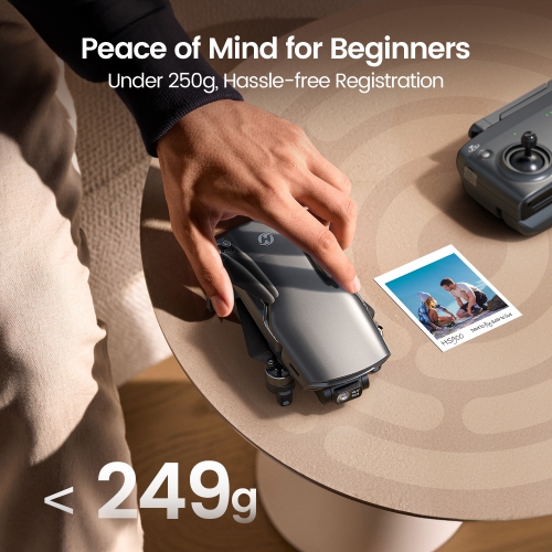 Holy Stone – Drone HS900 de moins de 249 g pour adultes avec caméra 4K, 3 axes, cardan sans balais avec portée de 20000 pi, suivi visuel,