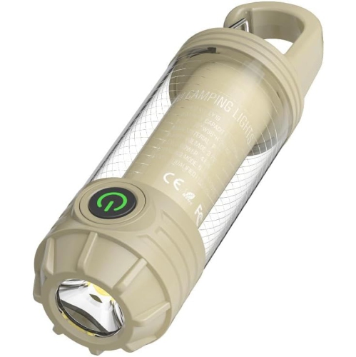 Camping Flashlight - Rechargeable Camping Light | Waterproof Flashlight Camping Accessory, Lightweight Waterproof LED Light for Indoor and Outdoor Use