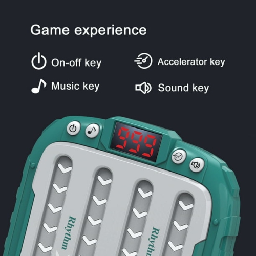 Rhythm dance music game console, children's electronic music toys, stress relief, children's handheld games, game consoles, birthday gifts for boys