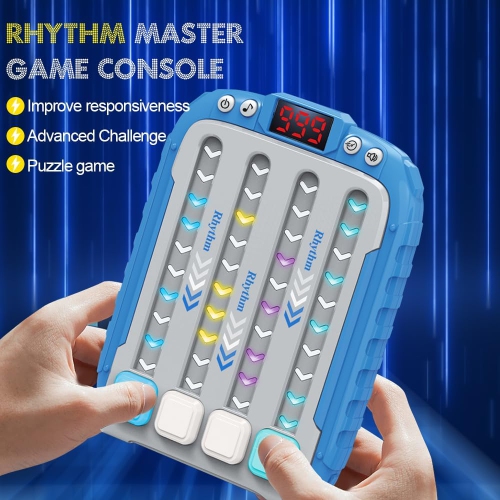 Rhythm dance music game console, children's electronic music toys, stress relief, children's handheld games, game consoles, birthday gifts for boys