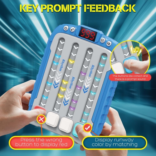 Rhythm dance music game console, children's electronic music toys, stress relief, children's handheld games, game consoles, birthday gifts for boys