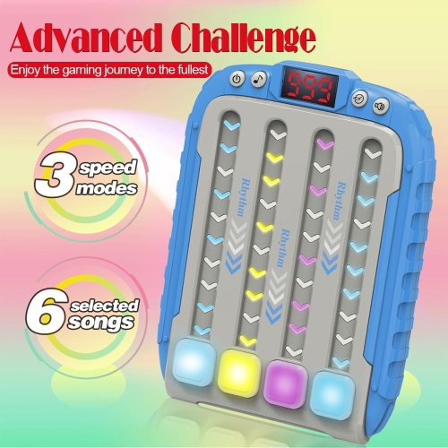 Rhythm dance music game console, children's electronic music toys, stress relief, children's handheld games, game consoles, birthday gifts for boys