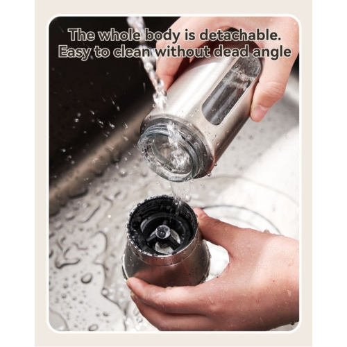 304 stainless steel pepper grinder, manual seasoning bottle for home kitchen, adjustable coarse black pepper, sea salt and pepper powder grinding