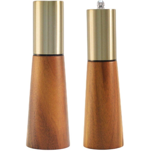 Moulin à poivre en bois, mélangeur à épices, moulin à sel grossier manuel, pot à épices, contenant à épices, ustensiles de cuisine, moulin + boîte à