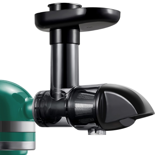 Masticating Juice Attachments for KitchenAid Mixer, 7 segment spirals, Slow Juicer Parts with Brush, Easy to Clean and Assemble, Machine not included