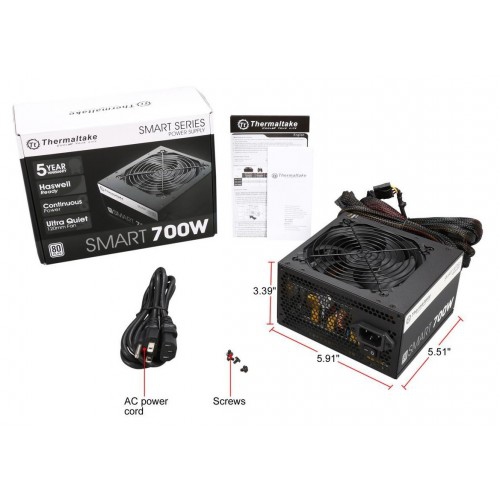 Bloc d'alimentation ATX intelligent non modulaire 700 W 80+White de Thermaltake