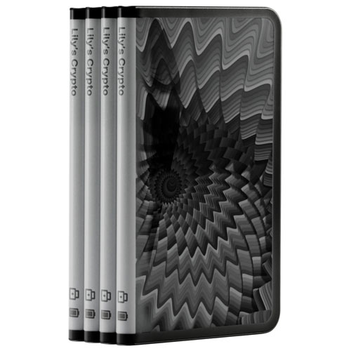 Portefeuille physique de cryptomonnaie à encre électronique 3,7 po USB-C/Bluetooth avec clé de récupération Stax de Ledger - Graphite