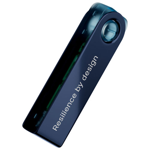 Portefeuille physique de cryptomonnaie USB-C Nano S Plus de Ledger - Bleu Neptune