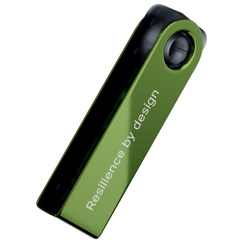 Portefeuille physique de cryptomonnaie USB-C Nano S Plus de Ledger - Vert oxydé