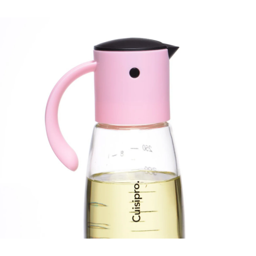 Distributeur d'huile et de vinaigre 300&nbsp;ml rose DE CUISIPRO