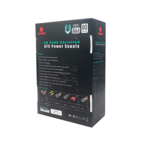 Coolmax ZX-700 700W ATX12V v2.2 / EPS12V v2.91 SLI Ready CrossFire Ready 80 PLUS Certified Active PFC Power Supply