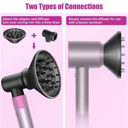 Diffuser and Adaptor for Dyson Airwrap Styler | Converts Airwrap Styler into Hair Dryer Combination | Compatible Hair Styling Tool Accessories for