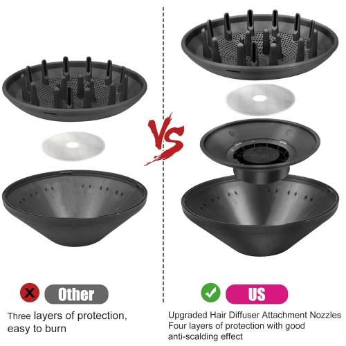 Diffuser and Adaptor for Dyson Airwrap Styler | Converts Airwrap Styler into Hair Dryer Combination | Compatible Hair Styling Tool Accessories for