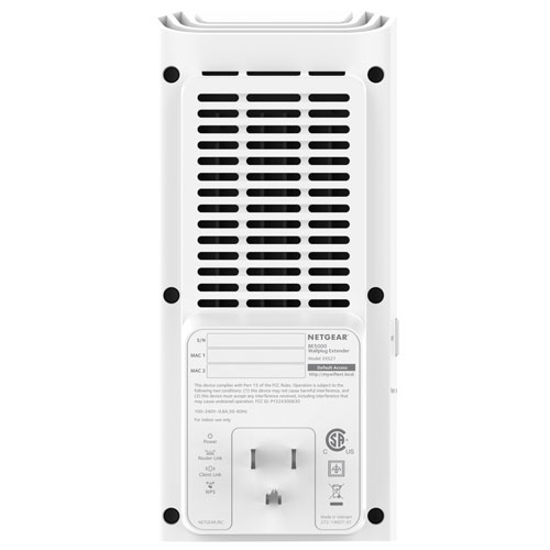 Prolongateur de portée bibande Wi-Fi 7 Nighthawk BE5000 de NETGEAR (EXS27-100CNS)