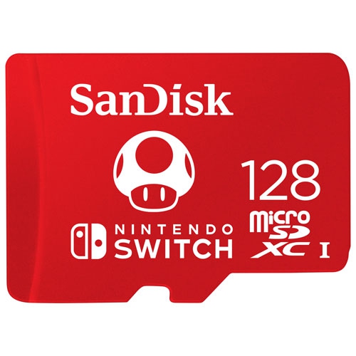 NINTENDO  Refurbished (Good) Sandisk 128GB 100Mb/s Microsdxc Memory Card for Switch Sdsqxao-128G-Cnczn