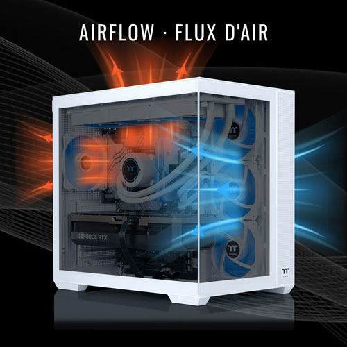 Ordinateur de jeu View de Thermaltake (Ryzen 7 9800X3D d'AMD/RAM 32 Go/SSD 2 To/RTX 5070) - Anglais - Exclusivité Best Buy