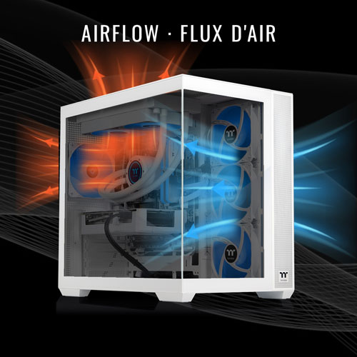 Thermaltake View Gaming PC (AMD Ryzen 7 7800X3D/32GB RAM/1TB SSD/Radeon RX 9070 XT) - English - Only at Best Buy