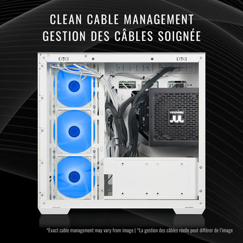Ordinateur de jeu View de Thermaltake (Ryzen 7 7800X3D d'AMD/RAM 32 Go/SSD 1 To/Radeon RX 9070 XT) - Anglais - Exclusivité Best Buy