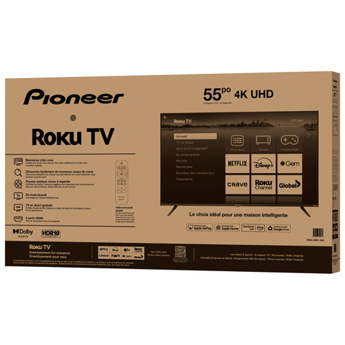 Pioneer 55" R851 Series 4K UHD HDR LCD Roku TV Smart TV - 2025 - Only at Best Buy