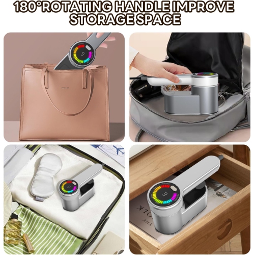 Fer à repasser, fer à repasser de voyage à vapeur de 1200&nbsp;W avec 6 modes de repassage intelligents, fer à repasser portatif avec réservoir