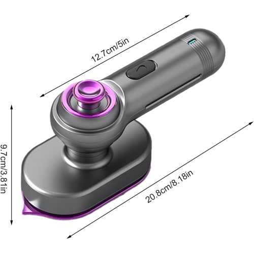 Fer à repasser miniature – Défroisseur à vapeur à manche rotatif à 90° pour les vêtements, Défroisseur à vapeur pour la maison et Utilisation
