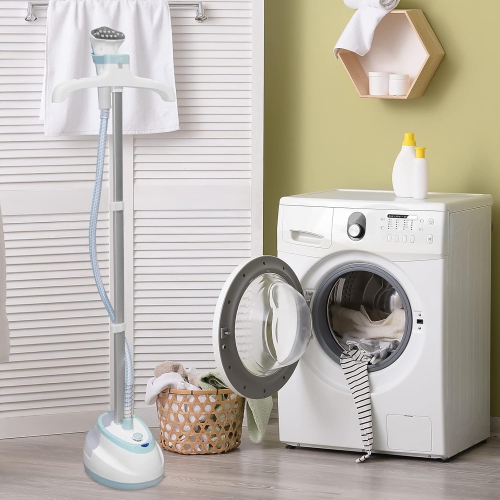 Standing Clothes Steamer Generator 1.8L Water Tank Adjustable Height Pole Fast Heat-up for Home Garment Steamer 1350W