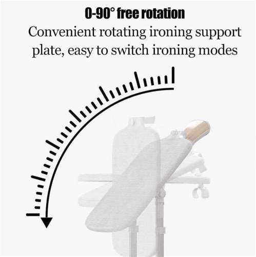 Défroisseur à vapeur pour vêtements debout, puissant défroisseur à vapeur pliable 1800&nbsp;W, avec planche à repasser réglable, support de poteau et