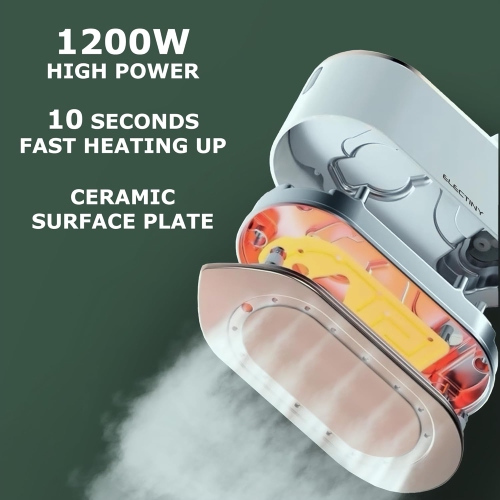 Portable Travel Steamer for Clothes, Mini Handheld Fabric Garment Travel Steamers Steam Iron for Clothing,9s Fast Heating,2-in-1 Steam Iron with Lcd