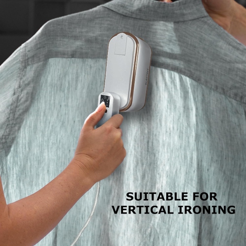 Portable Travel Steamer for Clothes, Mini Handheld Fabric Garment Travel Steamers Steam Iron for Clothing,9s Fast Heating,2-in-1 Steam Iron with Lcd