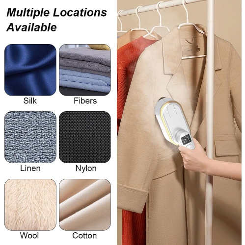 Travel Irons, 2-in-1 Folding/Rotating Handle Converts Iron into Handheld Ironing Machine, Mini Iron Machine for Clothes, Fast Heat-up Mini Travel