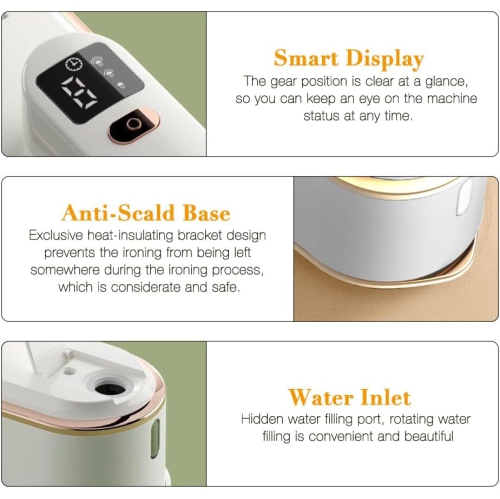 Travel Irons, 2-in-1 Folding/Rotating Handle Converts Iron into Handheld Ironing Machine, Mini Iron Machine for Clothes, Fast Heat-up Mini Travel