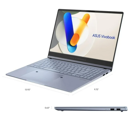 ASUS Vivobook S 15 Laptop, Intel 16-Core Ultra 7 155H, 15.6" 3K 600nits Display, Intel ARC Graphics, 16GB 2TB SSD, Backlit Keyboard, Thunderbolt 4,