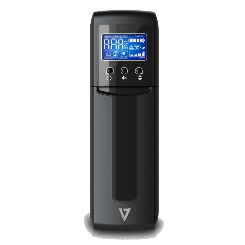 V7 – Système d'alimentation sans coupure interactif de 1500 VA, parasurtenseur de 900 W, 10 prises – Noir