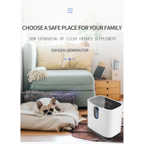 Concentrateur d'oxygène portatif 7&nbsp;L – 93 %±3 % de pureté, débit jusqu'à 7&nbsp;L/min, fonctionnement continu 48&nbsp;h, télécommande. Idéal