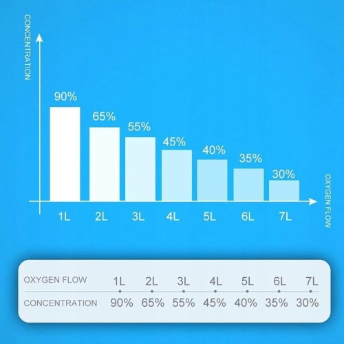 Concentrateur d'oxygène portatif 7&nbsp;L – 93 %±3 % de pureté, débit jusqu'à 7&nbsp;L/min, fonctionnement continu 48&nbsp;h, télécommande. Idéal
